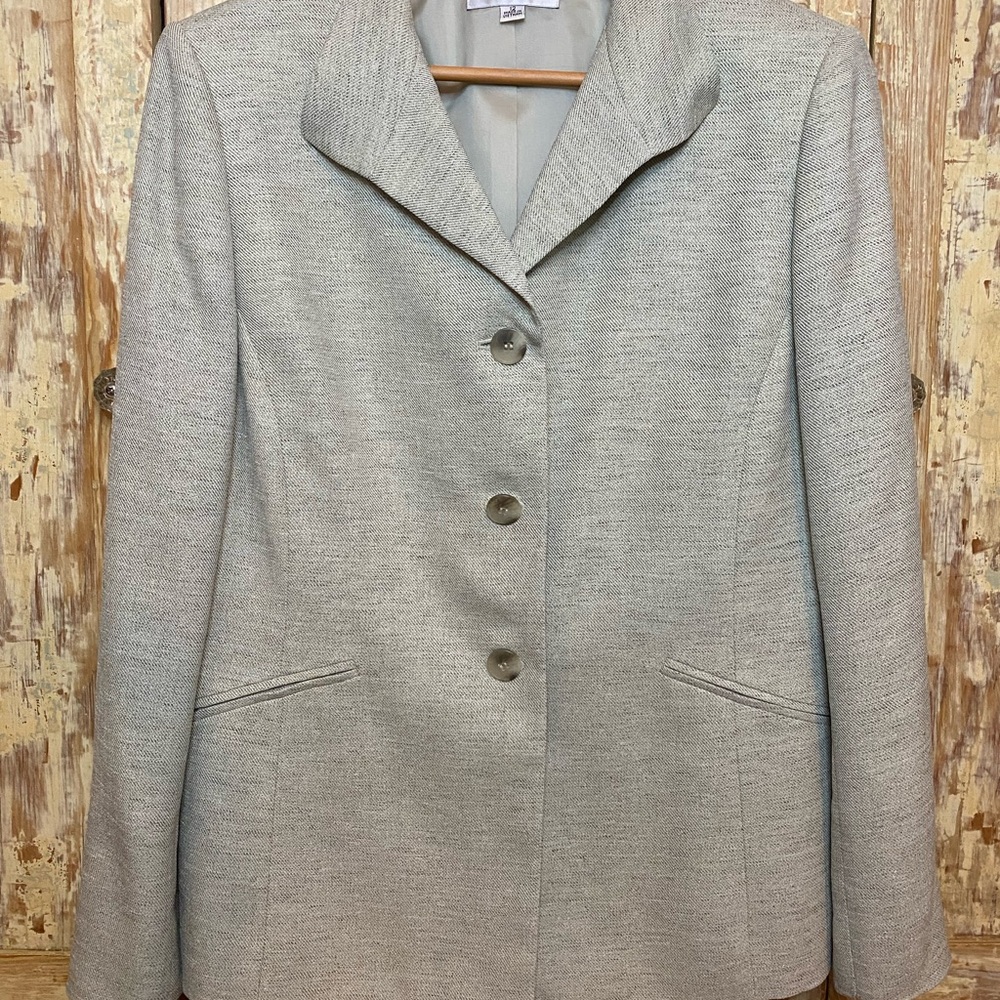 Women's Vintage 1980’s Heathered Beige Blazer